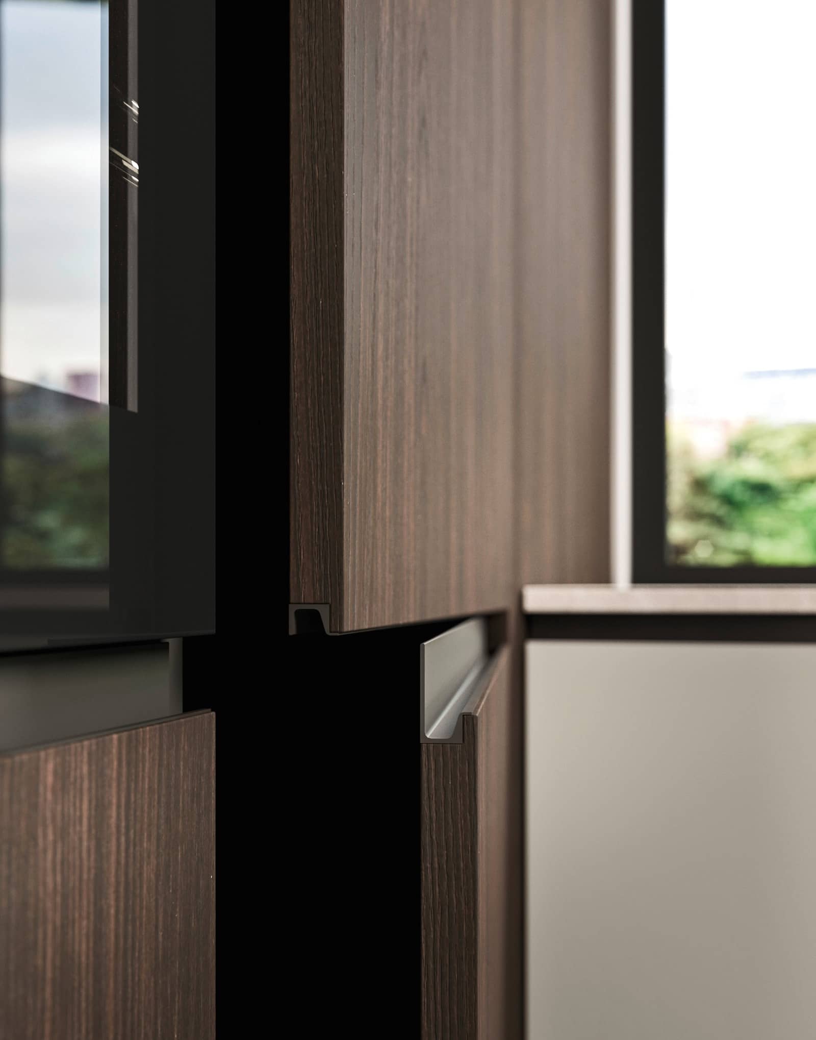 Cuisine secondaire Way avec portes Folio en tech color Gris Plume
