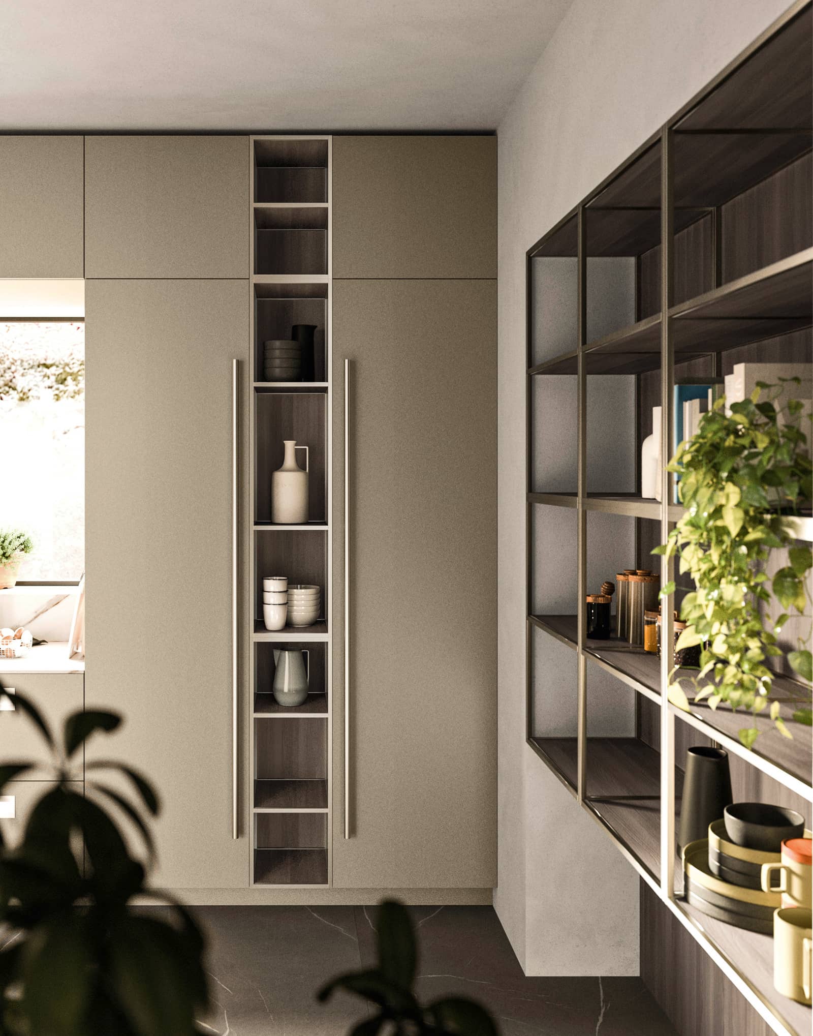 Modules ouverts Evo avec cadre acier satiné