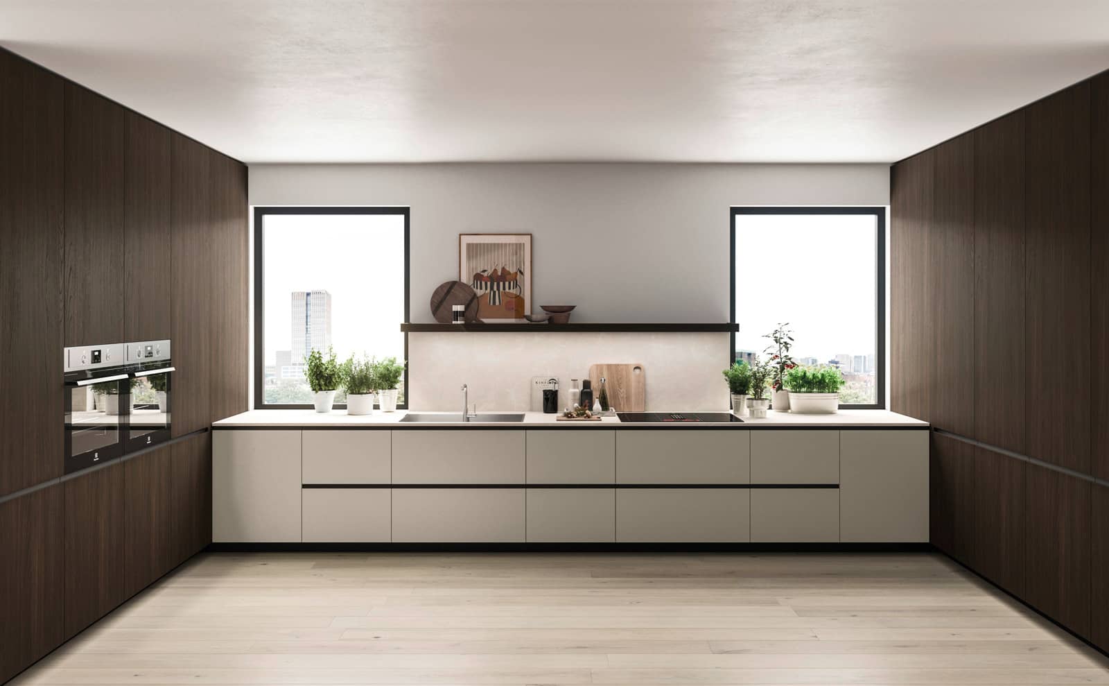 Vue d'ensemble cuisine Way avec deux zones