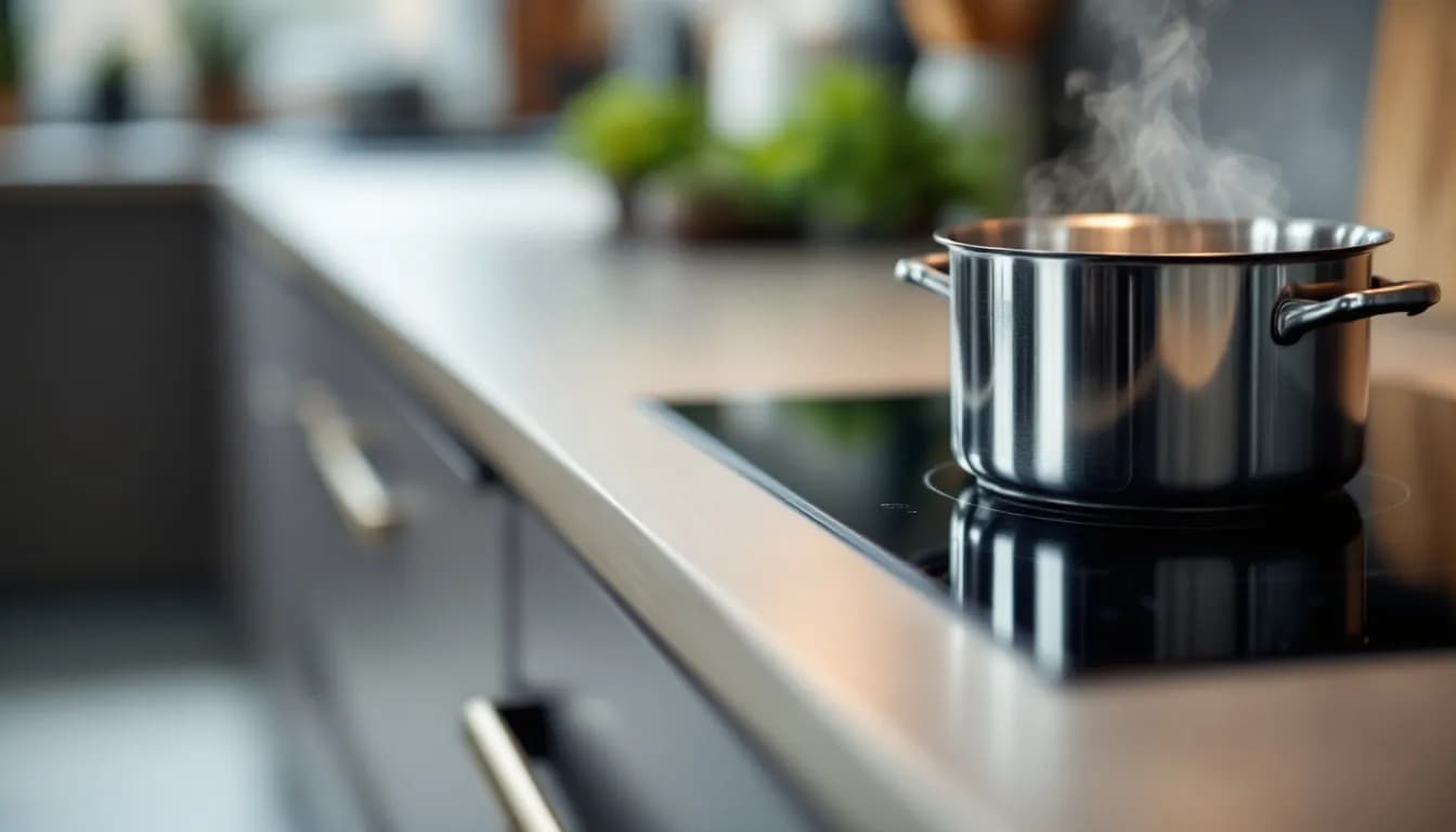Inductiekookplaat en ergonomische bediening