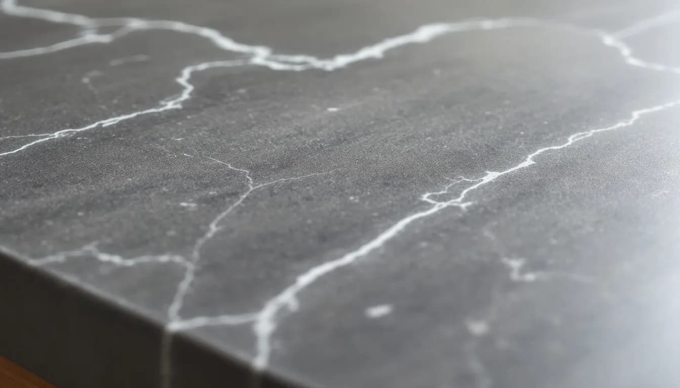 Close-up van de textuur van een keramisch werkblad