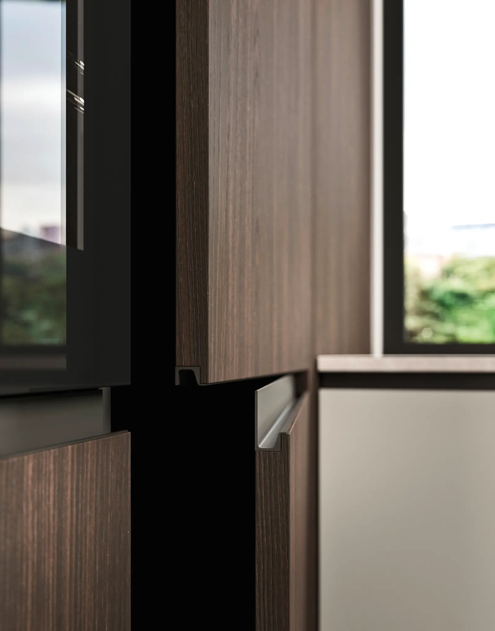 Cuisine secondaire Way avec portes Folio en tech color Gris Plume