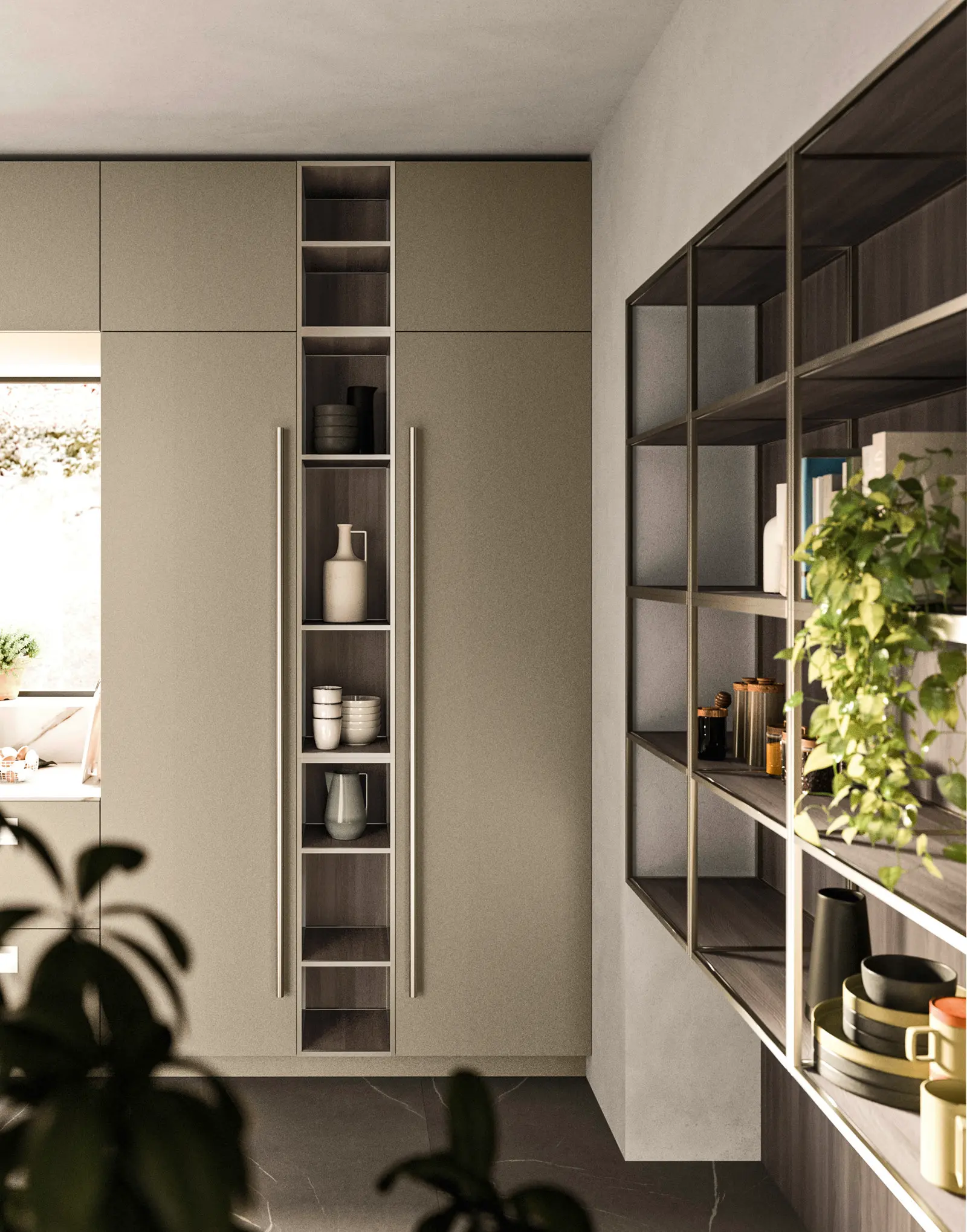Modules ouverts Evo avec cadre acier satiné