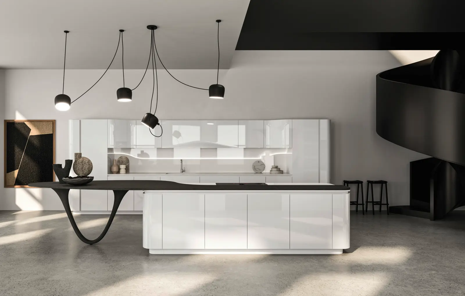 Ola Industriel, contraste loft et courbe Pininfarina