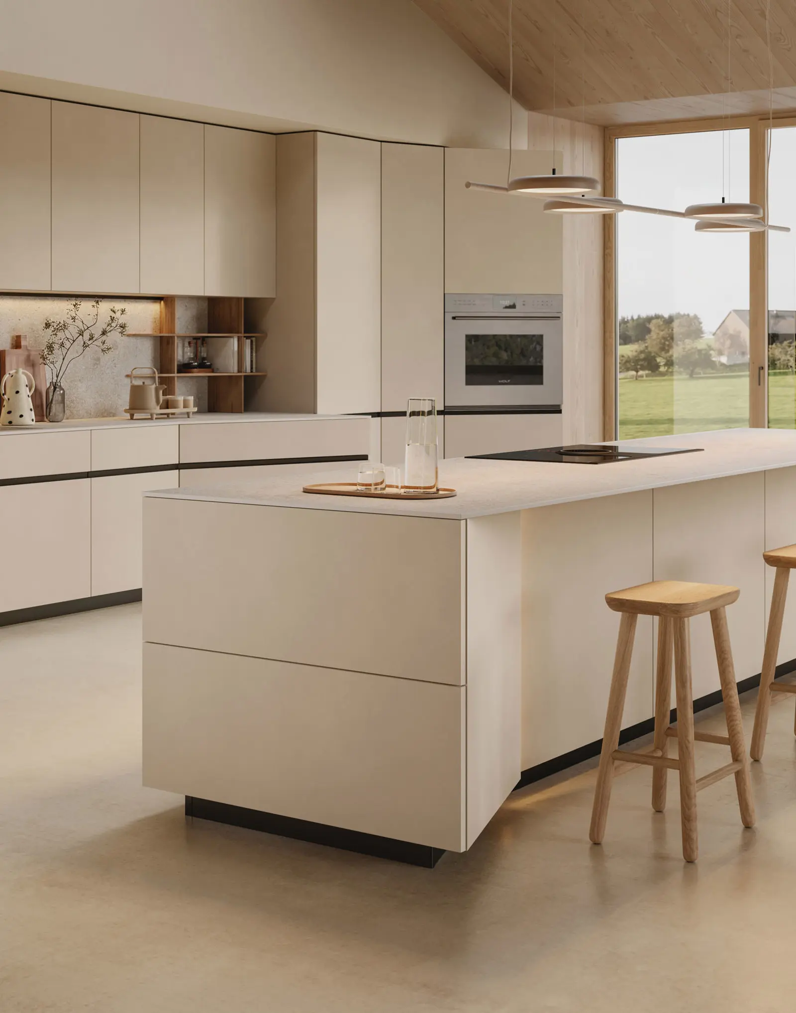 Cuisine Orbita ouverte sur le living